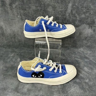 Converse x Comme des Garçons PLAY Chuck 70 Low Blue Black Heart Sz M4/W6 171843C