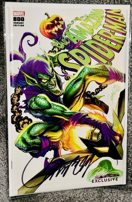 #ad ASM #800 J Scott Campbell Signed Green Goblin Variant NM Unopened $40.00
