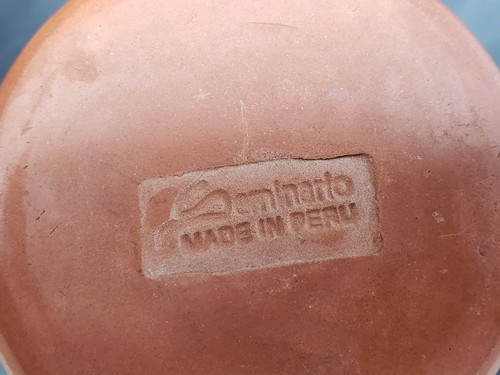 Seminario Urubamba Cusco Peru Earthenware Coffee Mugs Rustic Native Art set of 2 - Picture 17 of 17