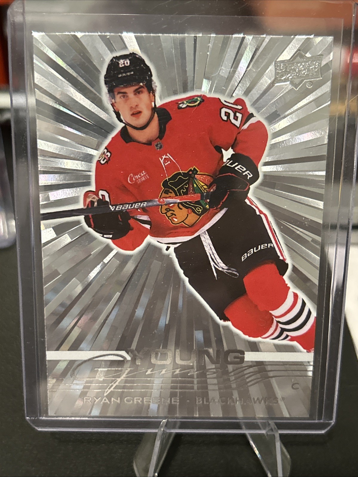 2025-26 Upper Deck Series 2 Ryan Greene YOUNG GUNS OUTBURST #465 CHI