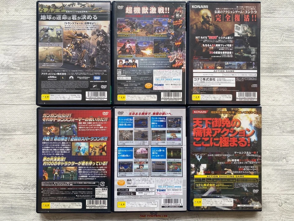 SONY PS2 Transformers & Zoids Struggle & Infinity Fuser & Contra set from Japan - Image 2 of 4