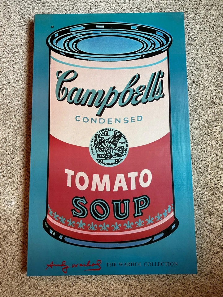Энди Уорхол основа в рамке холст печать большой принт Campbell's суп банка - Изображение 3 из 4
