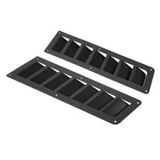 Universal Car Parts Hood Louver Vent Scoop Panel Set Hood Cooling Kit Black Universal Car Parts Hood Louver Vent Scoop Panel Set Hood Cooling Kit Black