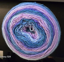 CARON SKINNY CAKES-MACARON-GORGEOUS BLUES/PURPLES-NEW- DESTASHING