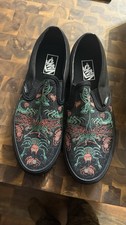 vans Classic limited edition Slip On Spider Design Size 11 Men’s Black
