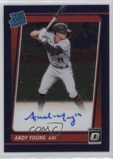 2021 Panini Donruss Optic Navy Blue Stars Prizm 23/99 Andy Young Auto 1ek2