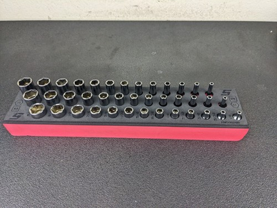 #ad #ad #bn382 Snap On Tools NEW 139stmsyfr1 1 4quot; Drive SAE Socket Foam Set 1 8 5 8quot; Red $799.95