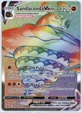 Sandaconda VMAX (Secret) Holo Secret Rare SWSH06: Chilling Reign 206/198 NM