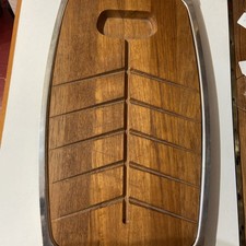Vintage MCM Stelton Denmark Edelstahl Teak Fl...