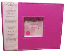 New Doodlebug Design Storybook Scrapbook Album D Ring 8 x 8 Bubblegum Pink P27