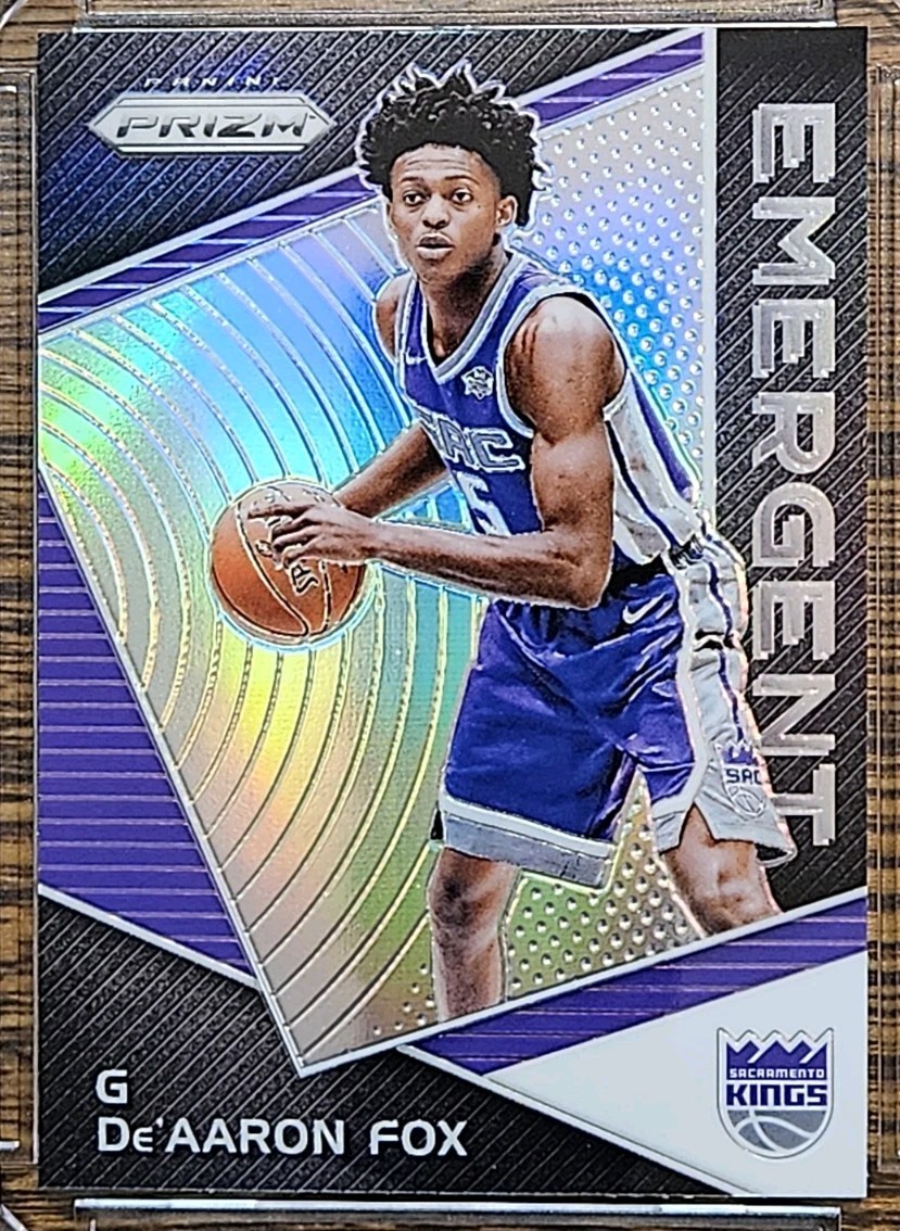 2017-18 Panini Prizm De'Aaron Fox Emergent Silver Prizm Rookie Card RC