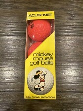 Titleist Acushnet Golf Balls Disney Mickey Mouse 3 Pack Made in USA