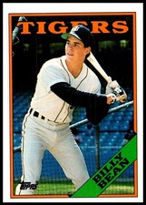 1988 Billy Bean Topps BASEBALL #267 Detroit Tigers