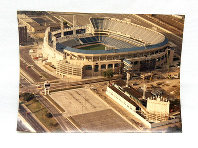 Vintage 1990's Comiskey Park Chicago White Sox Ariel Photo