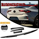 Glossy Black Adjustable Car Rear Trunk Spoiler Lip Roof Tail Wing For Car Sedan