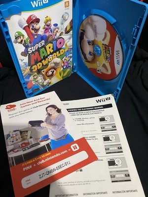 Super Mario 3D World (Nintendo Wii U 2013) Complete with Manual + Inserts [CIB+]