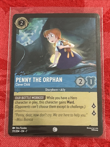 FOIL Lorcana Archazia's Island - Penny the Orphan - Clever Child - 171/204 -FOIL - Picture 1 of 7