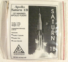 APOLLO SATURN !b, by NEUBAUER, 1/396 Scale (its little), Plastic Capsule & Fins