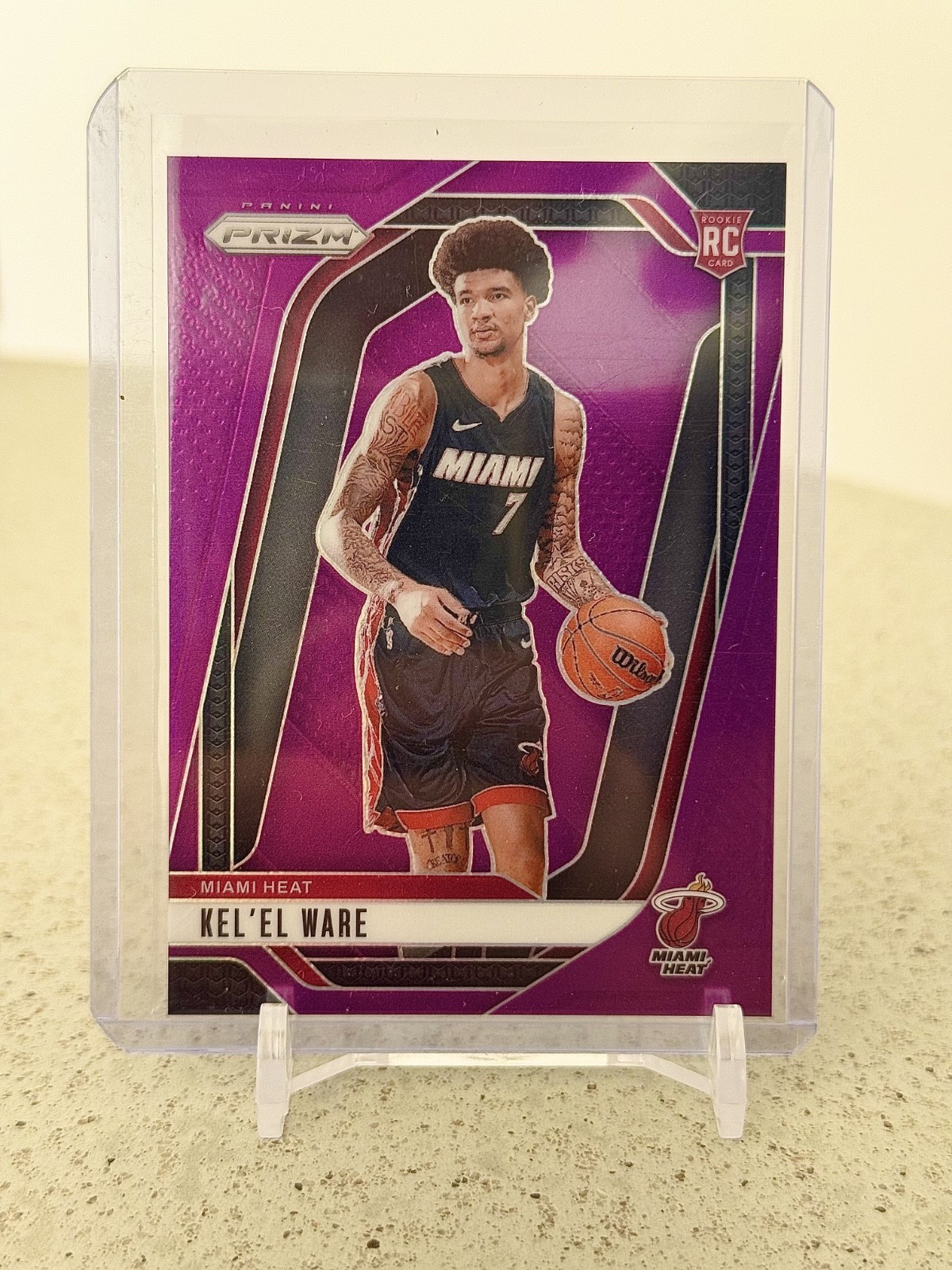 2024-25 Panini Prizm - Kel'el Ware #248 Purple Prizm /99 (RC)