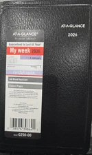 AT-A-GLANCE DayMinder 2026 Weekly Appointment Book Planner Black(G250-00)