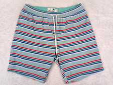 Bonobos Swim Trunks Men's M Striped Drawstring Lined Swim Shorts