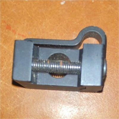 Black Fixed Rifle Adapter Mount/Clamp Block w/ Threaded Screw Hole