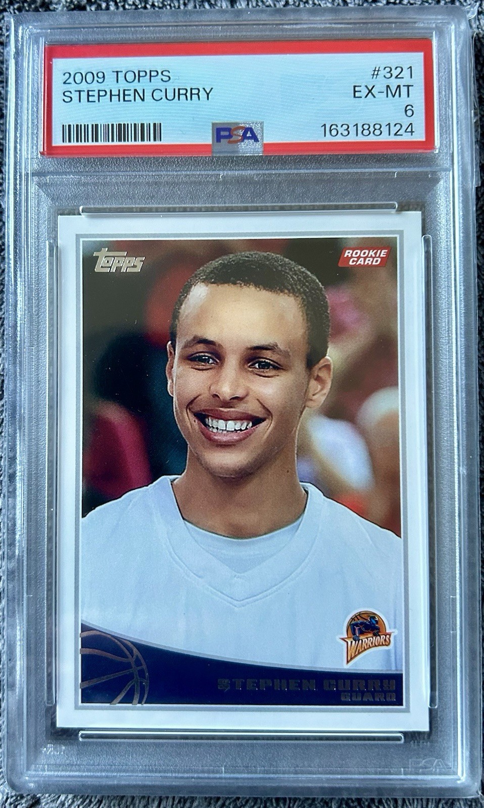 2009-10 TOPPS #321 STEPHEN CURRY ROOKIE RC - PSA 6 Golden State Warriors