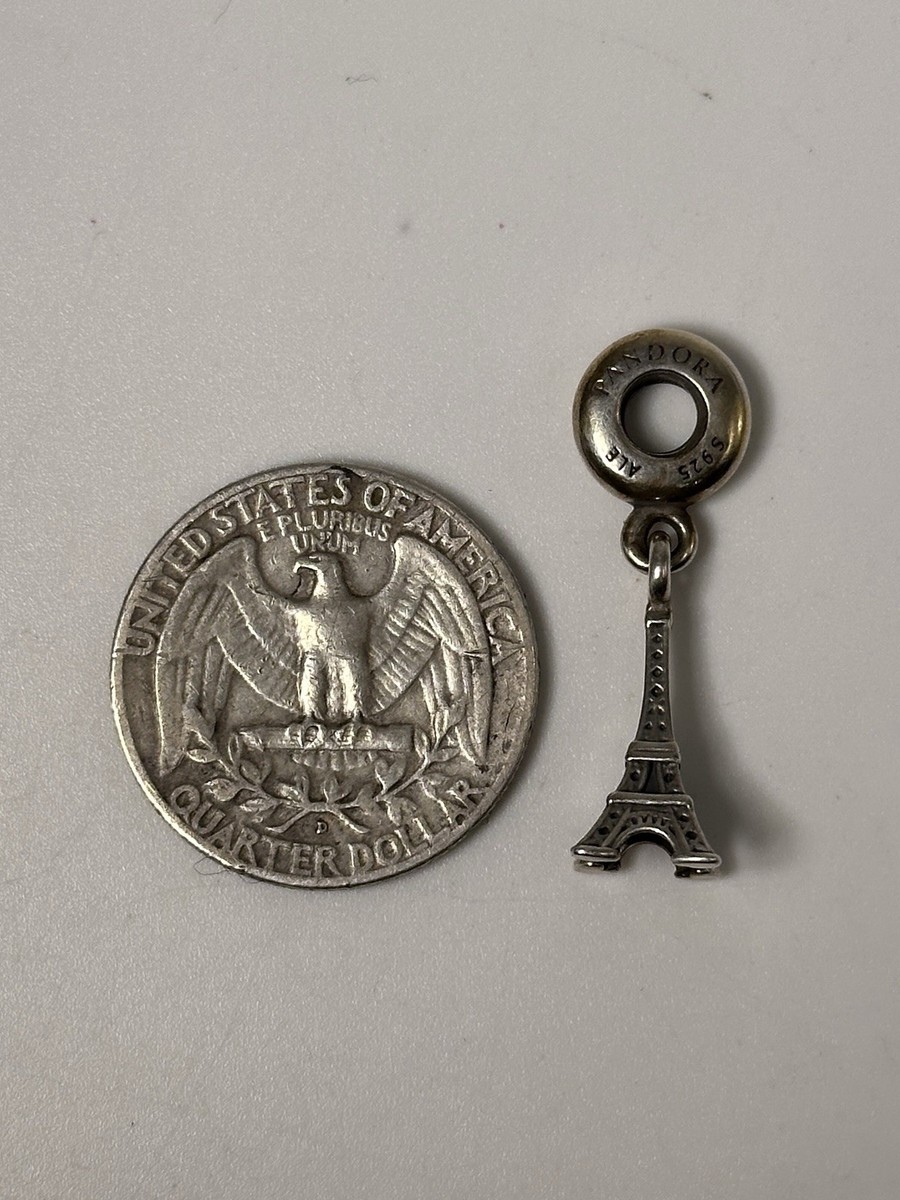 Pandora Paris Eiffel Tower Dangle Charm 791082 – Sterling Silver Travel Charm View 3