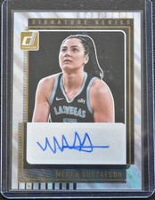 2025 Panini Donruss WNBA - Signature Series Megan Gustafson #SS-MG Holo Laser