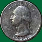 1932-S Washington Quarter Silver Very Fine VF Coin #35552