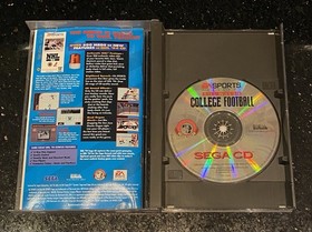 Bill Walsh College Football Sega CD EA Sports CIB Complete In Box Excellent Cond