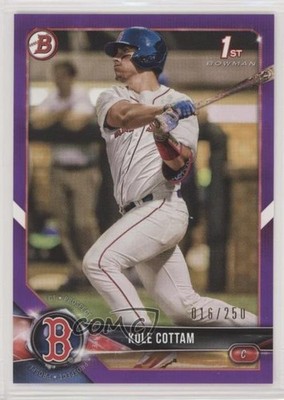 2018 Bowman Draft Purple 16/250 Kole Cottam #BD-69 a2v