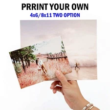 Print Your Own Photo Image Glossy Picture art Custom Printing Service Two Sizes