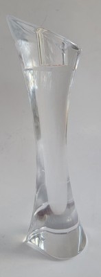 Orrefors Sweden Crystal Candlestick 9.5  Tall Modern MCM Read Description 