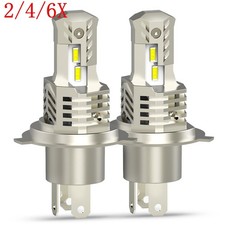 2/4/6X H4 Hi/Low Beam LED Headlight Bulbs Conversion Kit 6500K 30000LM White