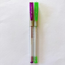 Pentel Hybrid Ballpoint Pen Set Purple/Green 06 K176 Out of Print
