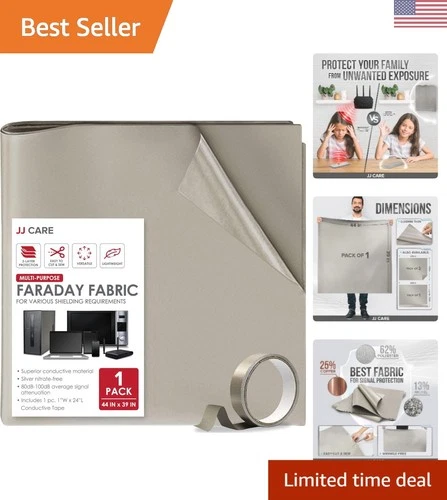 Military Grade Faraday Fabric - Signal Blocker, WiFi Jammer, Bluetooth Shielding - Picture 12 of 15