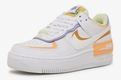 Nike Air Force 1 Shadow White Women s Size 7.5 2022 DX3718-100 Orange