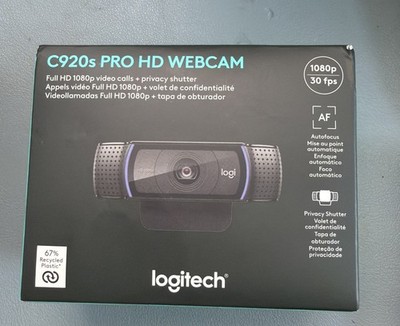 Logitech C920s HD Pro Webcam, Full HD 1080p/30fps Video Calling, Clear NEW