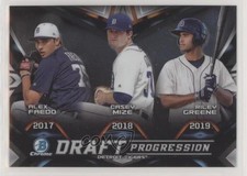 2019 Bowman Draft Chrome Progression Alex Faedo Casey Mize Riley Greene 0he2