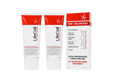 Life Cell South Beach All in One Anti-Aging Treatment 2.54oz  (2 Pack)