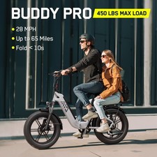 NEW Folding Electric Bike for Adults, 1000W Peak 48V 15Ah 80 Miles 28 MPH Ebike