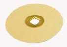 JSP 7/8 BRASS CENTER DISCS SAND-PAPER MED 220 100 PIECES