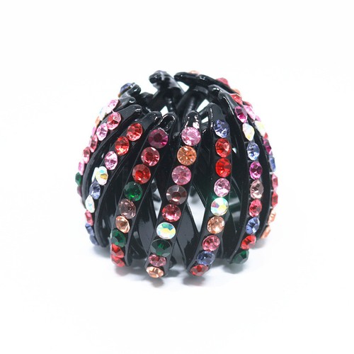 Bird Nest Ball Hair Clip Claw Crystal Rhinestone Clamps Buckle Ponytail Holder. - Foto 32 di 57