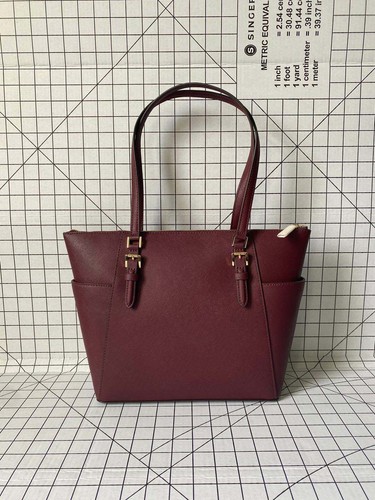 NWT Michael Kors Charlotte Signature Leather Top Zip Tote Handbag Shoulder Bag - Picture 41 of 100