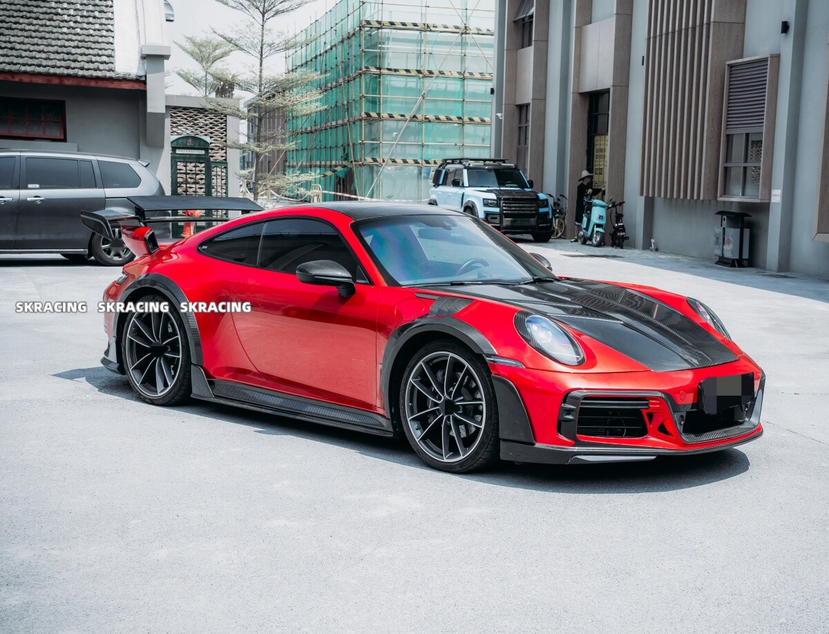 For Porsche 911 992 Carrera Dry Carbon Fiber Fender Flare Wheel