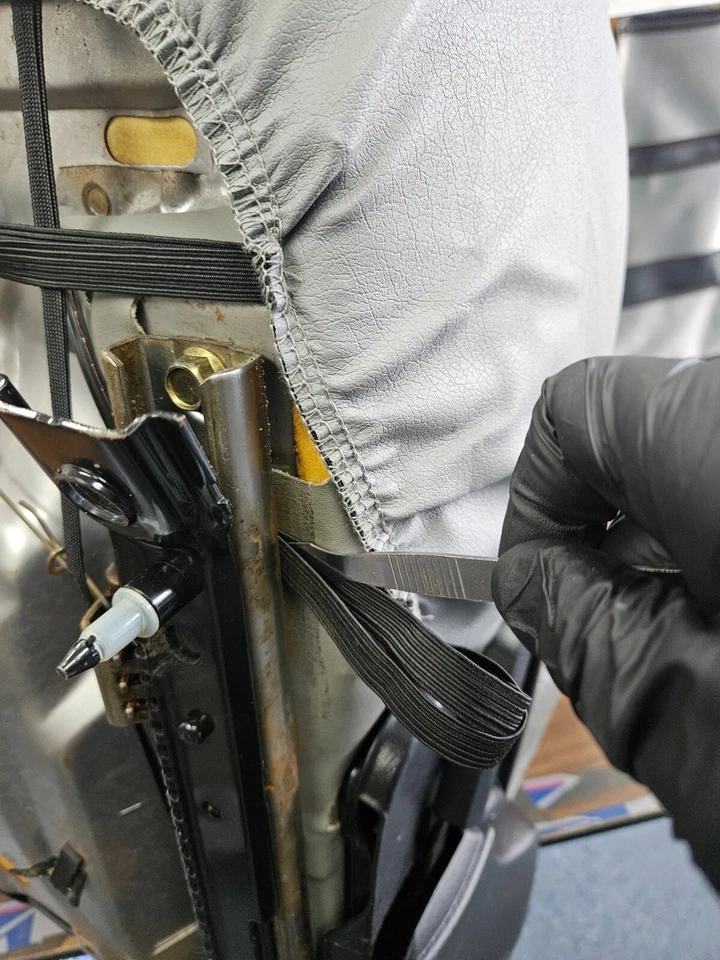 for PORSCHE 911 928 944 968 IGGEE S.LEATHER CUSTOM MADE FIT SEAT COVERS BEIGE - Image 4 of 4