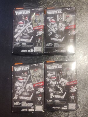 Mega Bloks Eastman & Laird Series Set TMNT. All 4 Teenage Mutant Ninja Turtles!