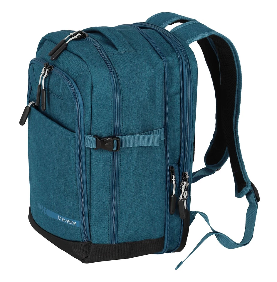 travelite Kick Off Cabin Backpack Rucksack Rucksack Petrol petrol Neu - Bild 3 von 4