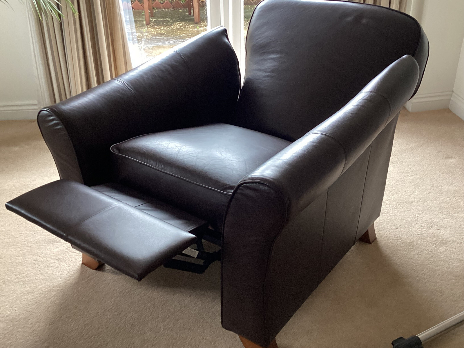 Marks and Spencers Reclining Abbey Leather Armchair eBay